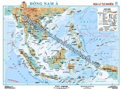 Bản đồ Đông Nam Á - Địa lí tự nhiên